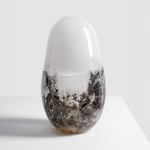 Flower Infused Glass Vessel: 01