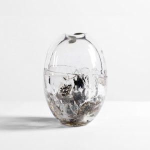 Flower Infused Glass Vessel: 02